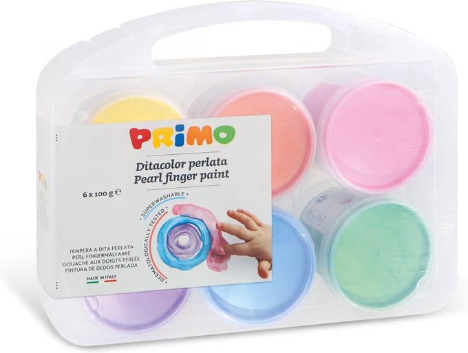 Primo PRIMO - Vingerverf Parelmoer (6x100gr)