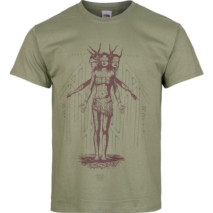 Sleep Token T-shirt - Overlay - XL tot 3XL - voor Mannen - groen