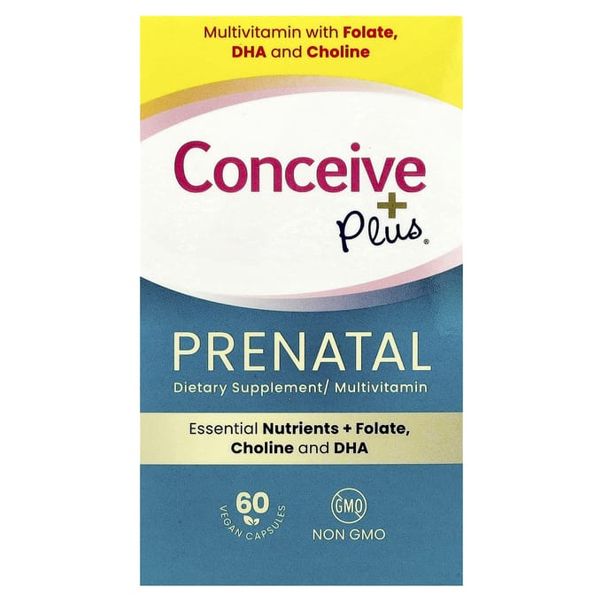 Conceive Plus, Prénatal, 60 Capsules Végétales