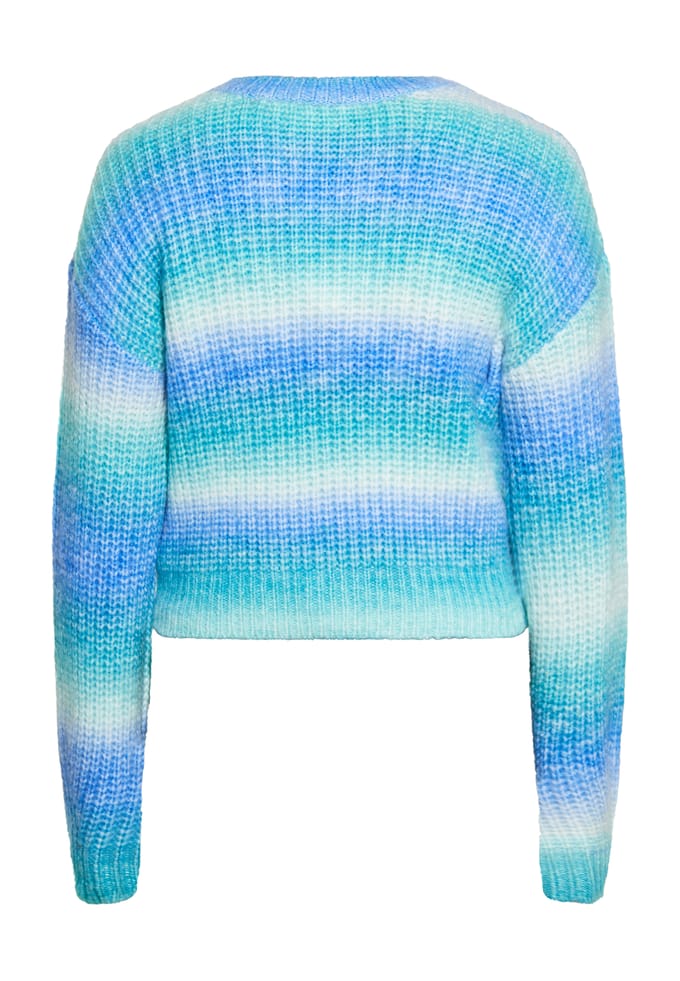 Mymo Gebreide trui Dames Blauw Veelkleurig