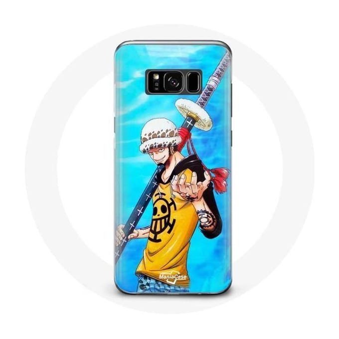 Coque pour Samsung Galaxy S8 plus One Piece Manga Trafalgar Law epée