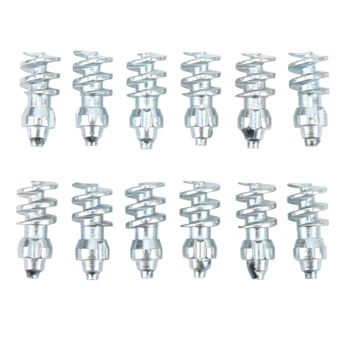 Lot de 50 clous de roue antidérapants en acier tungstène pour pneus de camion white