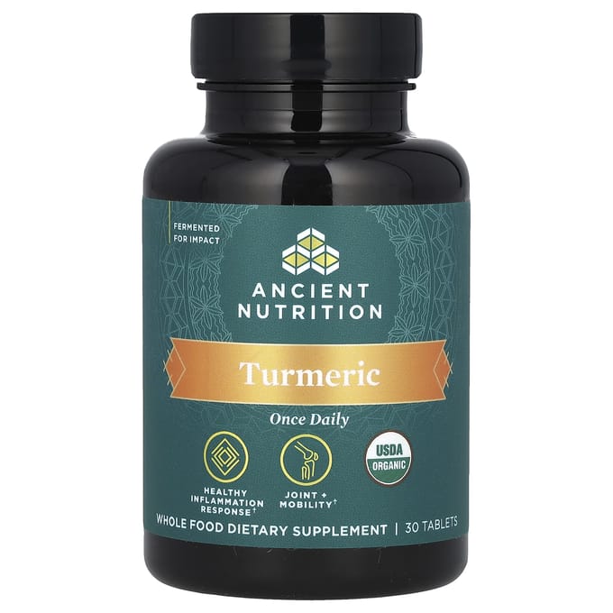 Ancient Nutrition, Curcuma, une fois par jour, 30 comprimés