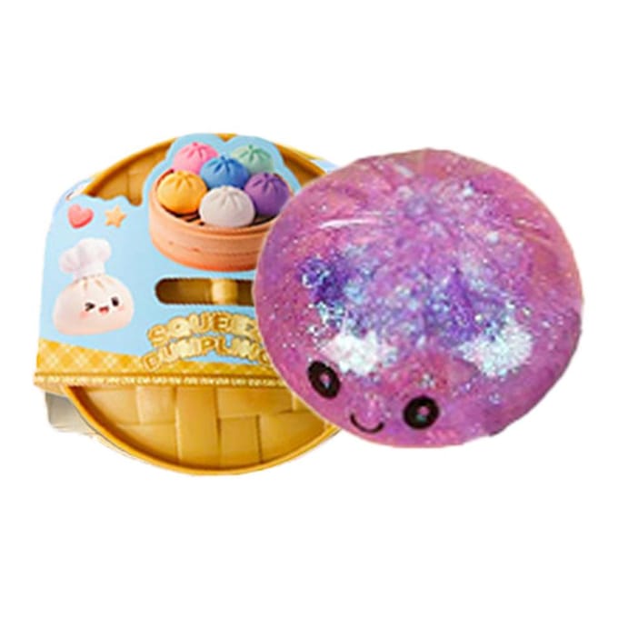 Nieuwe 12 stijlen Glitter Dumpling Glitter Dumpling Squishy met Doos Dumplings Sensorisch Knijpspeelgoed voor Stressverlichting