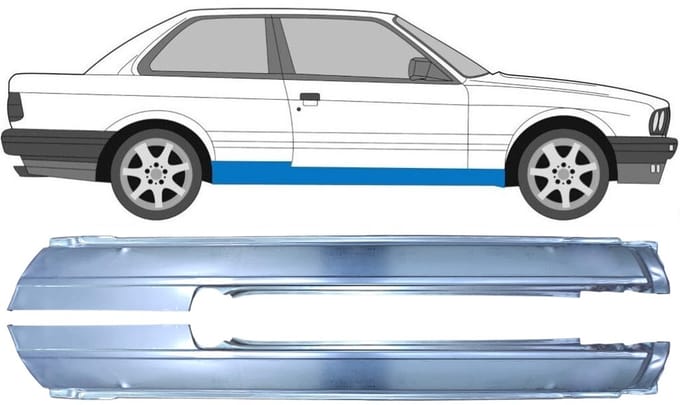 Volledige dorpel voor BMW 3 E30 1982-1994 / Links + Rechts / Set