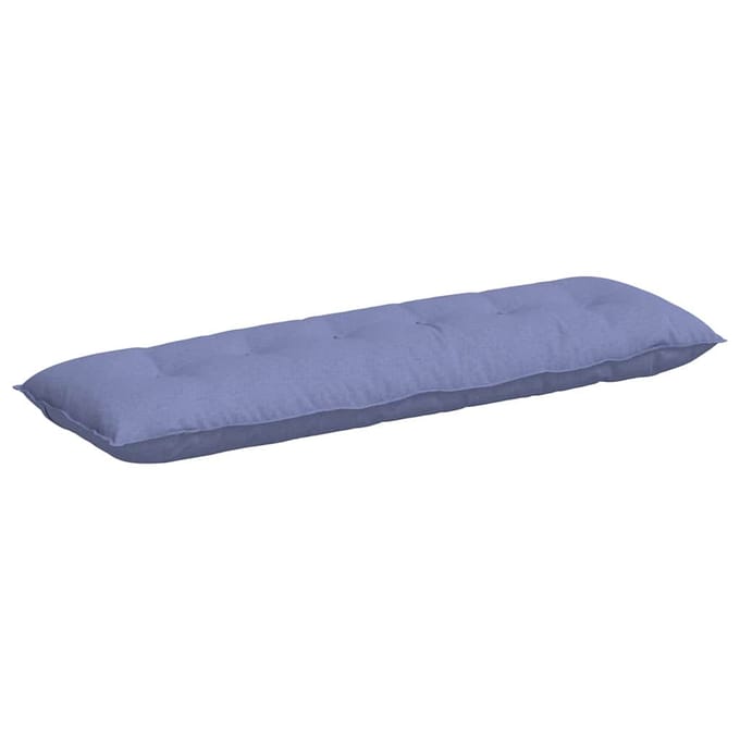 vidaXL - Rugkussen - Jeans - Blauw - 160 - x - 50 - x - 19 - cm - Stof