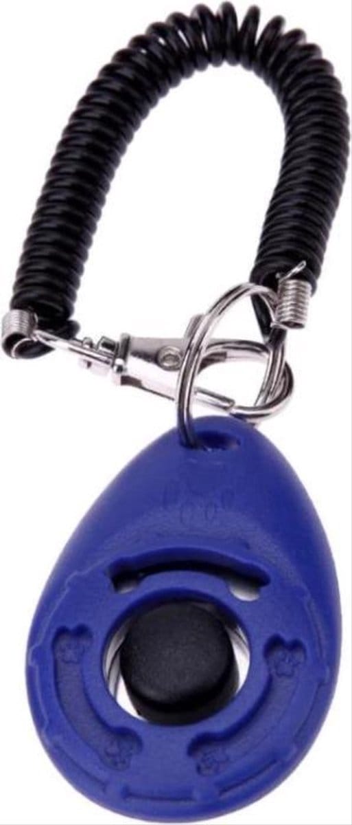 New Age Devi - "Blauwe Clicker voor Effectieve Hondentraining met Bevestiging"