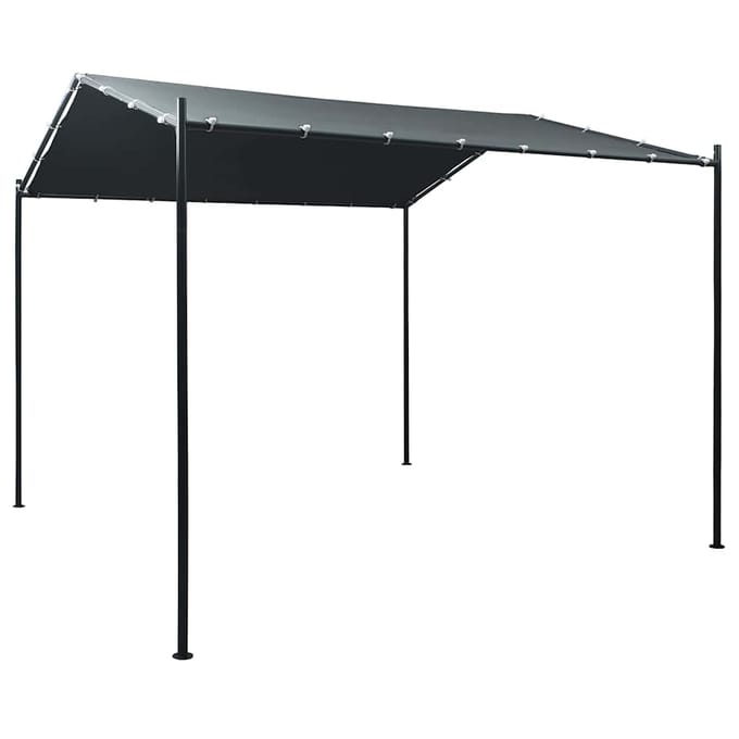 vidaXL - Prieel - 3x3 - m - staal - antraciet