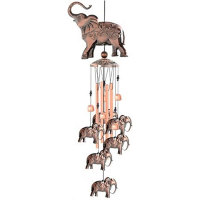Creatieve Vlinder Vogel Engel Windgong Buiten Hangend Decor Scherpe Geluidsbuis Windgong Hanger gray
