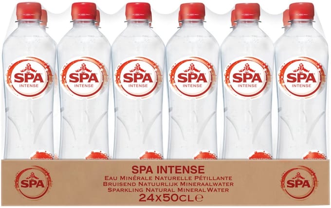Spa water - Intense rood - Bruisend Mineraalwater - 24 x 0,5 liter
