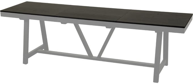 Shuffleboard afdekplaat essenhout 9ft zwart