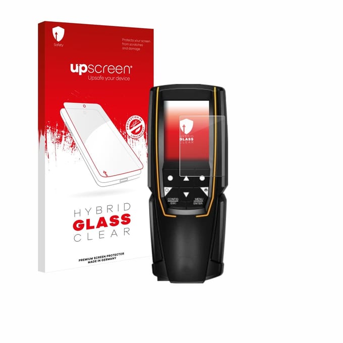 upscreen - Screenprotector voor Testo 310 (2. Gen.) - Folie Beschermfolie Beschermglas transparant