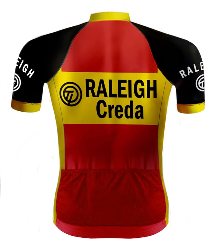 Retro Wielertenue TI-Raleigh rood - REDTED - M