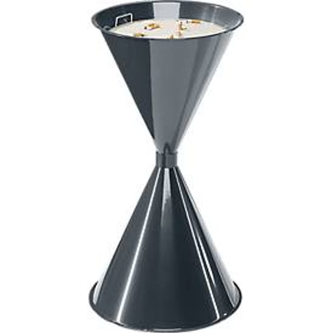 Staande asbak, van stalen, Ø 400 x H 700 mm, 15 liter, antraciet