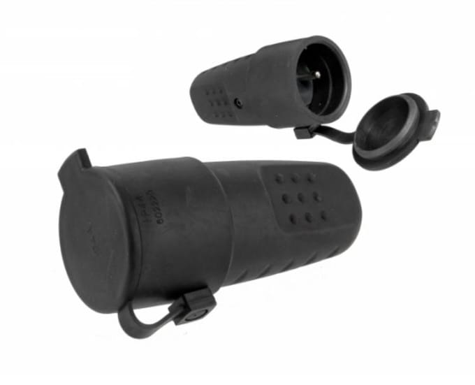 Pawbol - D-Serie - Draagbaar Rubberen Stopcontact - 16A - Aarding