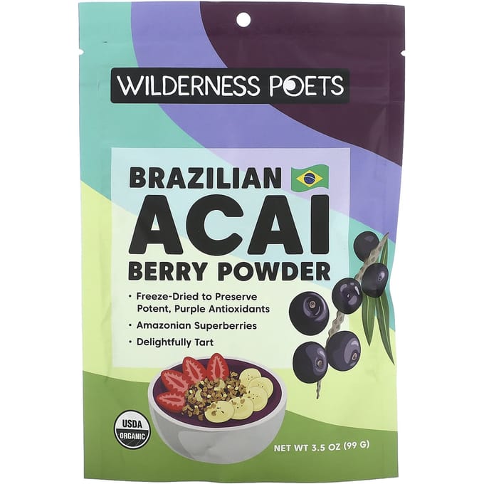 Biologisch Braziliaans Acai Bessenpoeder, 99G(3,5 oz) gray