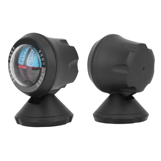 Hoek Helling Kanteling Indicator Waterpas Meter Helling Balancer Vinder Gereedschap Voor Auto Voertuig zwart