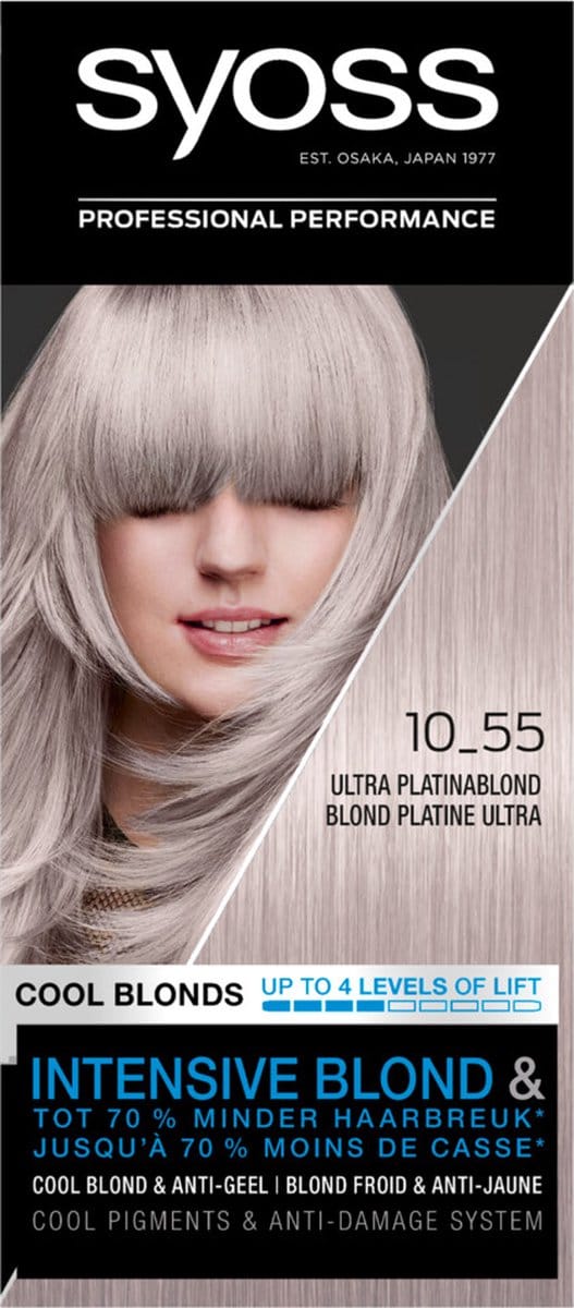 Syoss - Haarverf - 10_55 - Ultra Platinablond - 115ml x 3