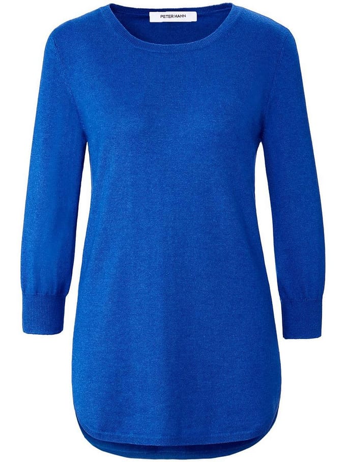 Trui ronde hals en 3/4-mouwen Van Peter Hahn blauw