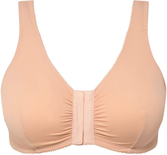 Ulla Popken - Dames - Bustier borstvoedingsbeha voorsluiting - Klassiek champagne - Maat 100D