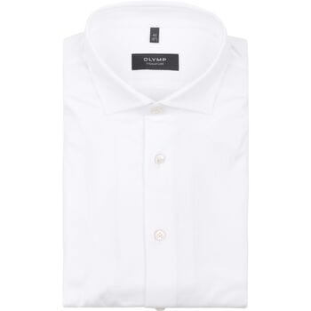 Olymp Signature Overhemd Jersey Wit - Maat 38 - Heren - Overhemden Formeel