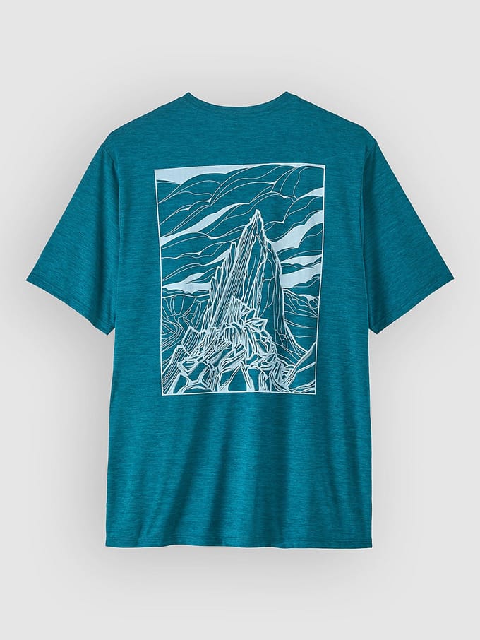 Patagonia Cap Cool Daily - Cloud Crag T-Shirt blauw