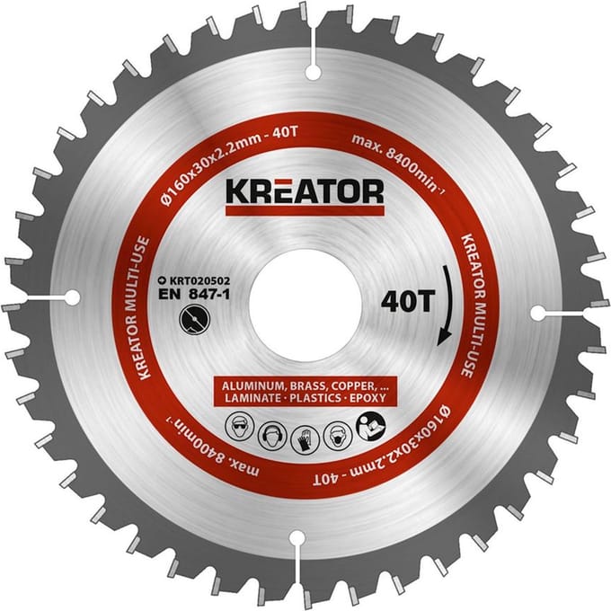 Kreator KRT020502 Universeel zaagblad 160 mm -  40T
