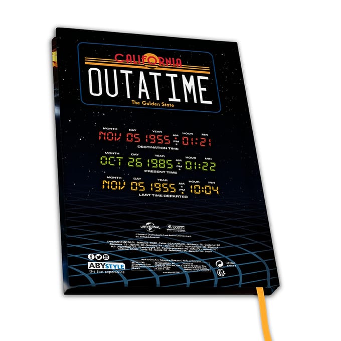 Back To The Future Delorean Unisex Notebook - meerkleurig - Standard