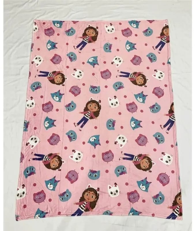 Gabby's Dollhouse fleece plaid 110 x 150 cm - polyester