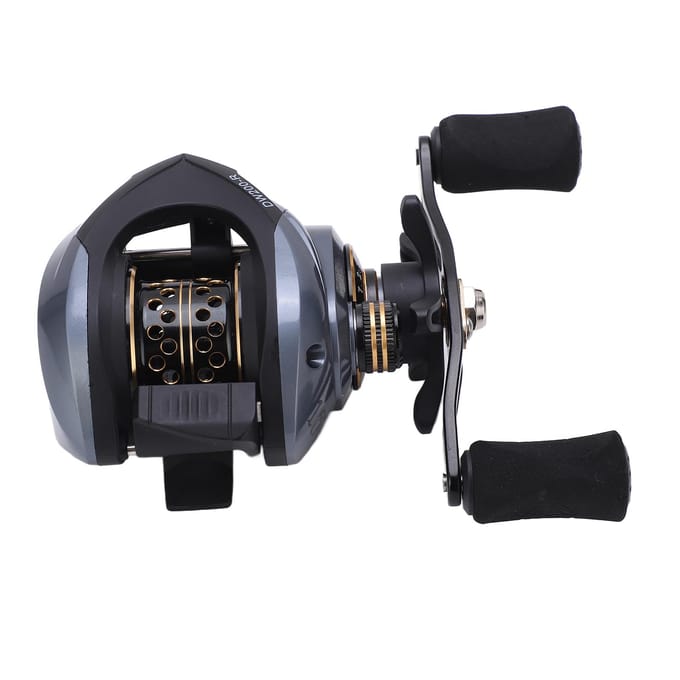 Baitcasting Reel Kunstaas Visreel Wiel 7.2:1 Ratio 18+1BB met Micro Draadspoel Dubbele Remsystemen black