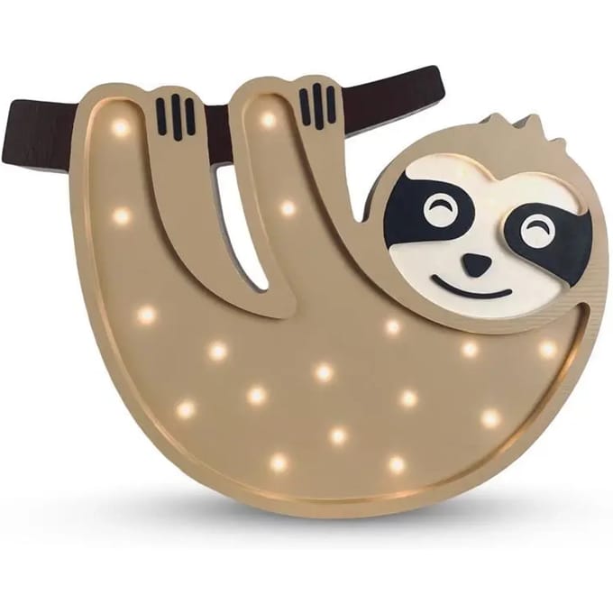 Handgemaakte lamp Peekaboo Sloth