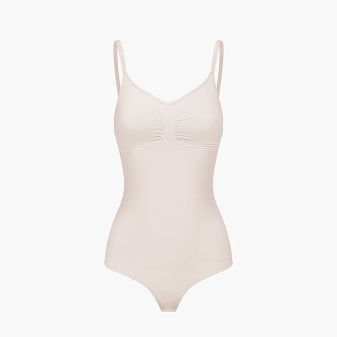 cfab - Bodysuit met corrigerende shapewear en string-sandaal-effect. - Corrigerende Body - Naadlos - corrigerend ondergoed dames