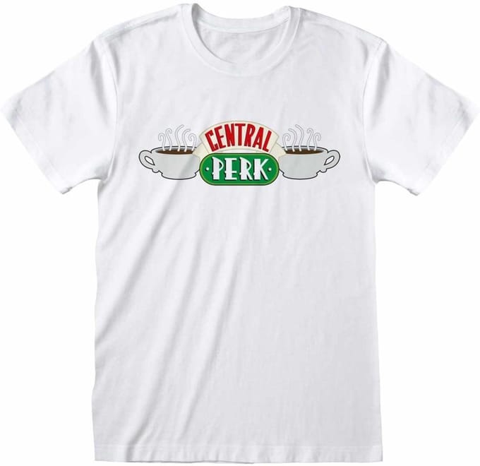 Friends - Central Perk White T-Shirt White-XL