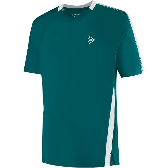 Dunlop Game T-shirt Heren-donkergroen, wit