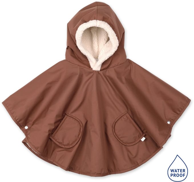 BEMINI Reisponcho 9-36m - Warm door de regen - Choco