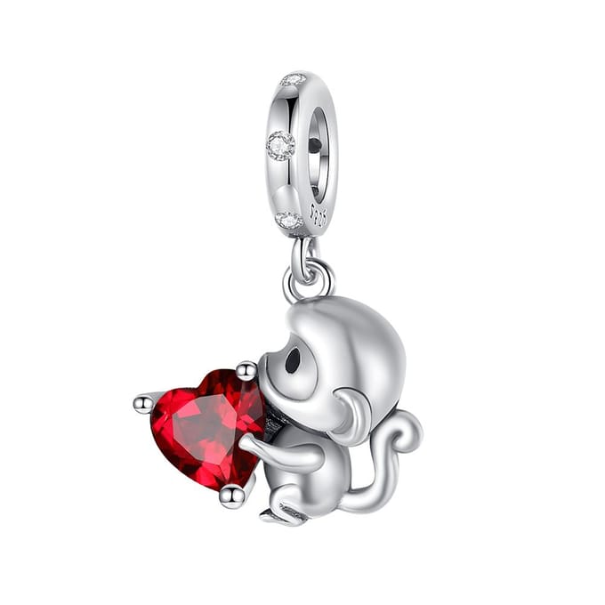 Composant Perle Pendentif Charme Composant Perle Composant Perle Métal Cuivre Singe Banane Composant Perle Pendentif Composants Perles Compatibles Avec gray