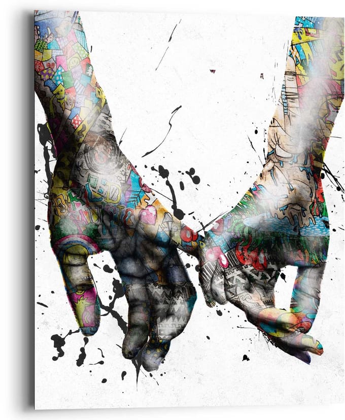 Schilderij Liefde - 50 x 40 - Hout - REINDERS