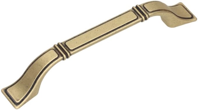 Gamet Castello - Meubelgreep - Retro Stijl - 128mm - Patina op Messing
