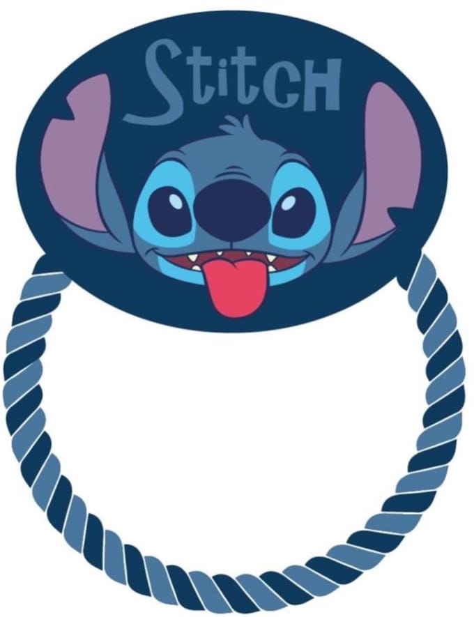 Lilo & Stitch Hondenspeeltje - piepend pluche en touw - L