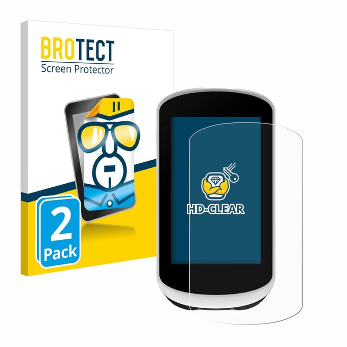 BROTECT - Screenprotector voor Garmin Edge Explore 2 - Folie Beschermfolie transparant 2 Stuks