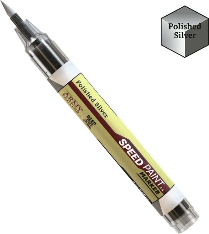 The Army Painter Speedpaint Marker - Polished Silver miniaturen verf marker.