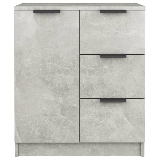 vidaXL - Dressoir - 60x30x70 - cm - bewerkt - hout - betongrijs