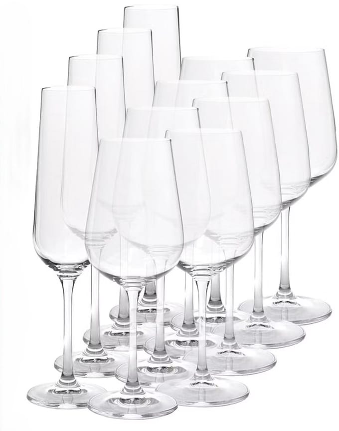 Salt & Pepper - Glazenset - 12-delig - Veneto - Witte - Rode - Champagneglazen - Glazen