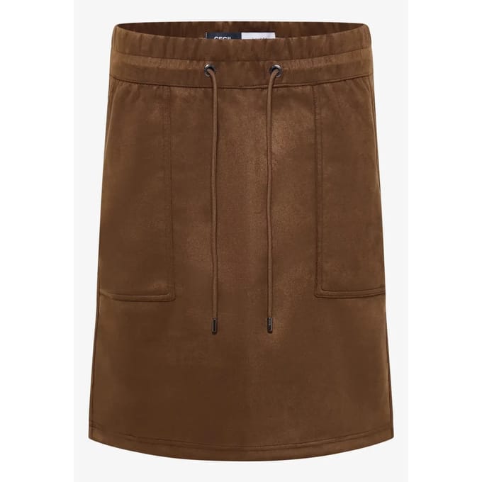 Vrouwen suede rok Cecil Look