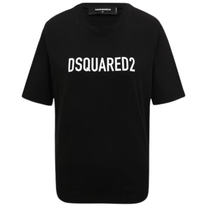 Dsquared2 T-shirt Met Opvallend Logo In Zwart
