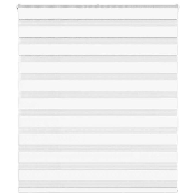 vidaXL - Zebra - rolgordijn - 125x150 - cm - stofbreedte - 120,9cm - polyester - wit