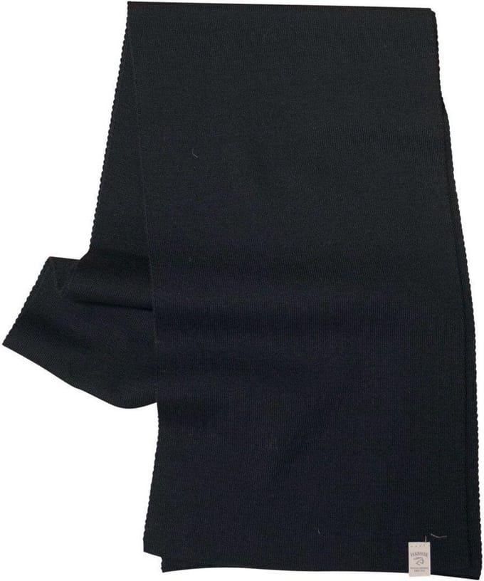 Ivanhoe gebreide sjaal van wol Uni Navy - One Size 175x23 - Blauw