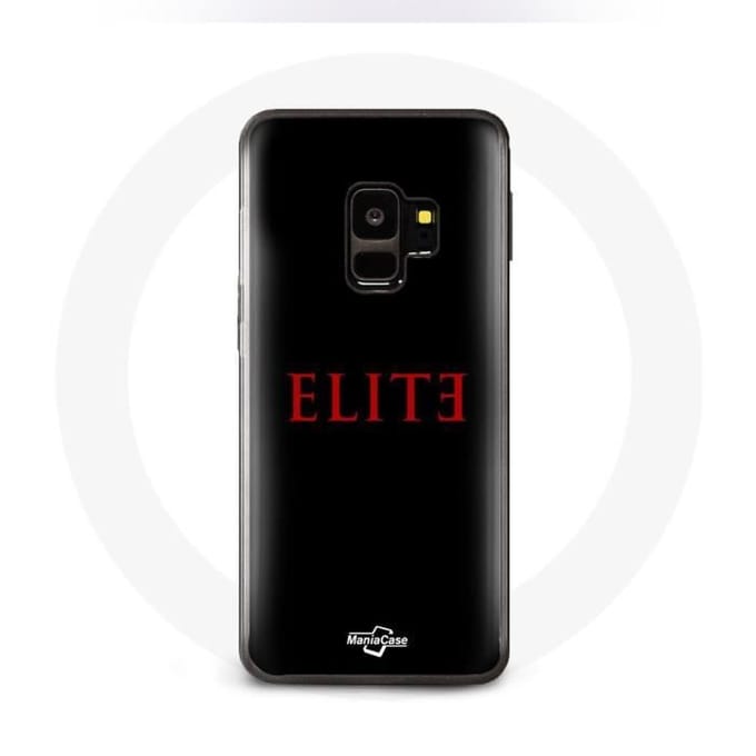 Case voor Samsung Galaxy S9 Plus Elite Seizoen 5 Rood Logo Zwarte Achtergrond