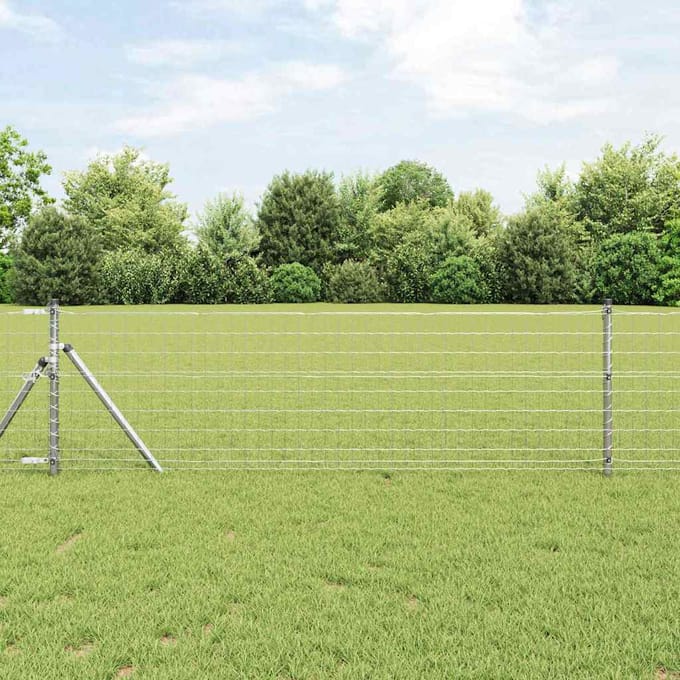 vidaXL - Euro - Hek - 0,4 - x - 10 - m - PVC-gelaagd - ijzer