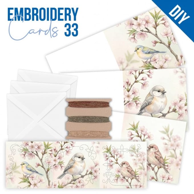 Stitch and Do Cards 33 - Blossom Birds